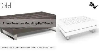 Rhino Furniture Modeling-Puff Bench