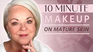 10 Minute Makeup Tutorial For Women Over 50 | Hooded Eyes #over60beauty #makeupover50 #grwm #makeup