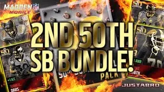 Another 50th Super Bowl Bundle Opening! HYPE TOPPER PULL! Madden Mobile 16