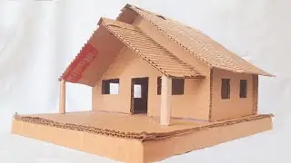 How to make simple cardboard House from cardboard | diy crafts | Cardboard ideas | Very simple craft