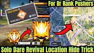 FF Solo Dare Revive Hide Trick | Free Fire Solo Dare Revival | Free Fire Rank Pushing Trick