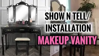 🖤VANITY BEAUTY STATION from AMAZON~SHOW N TELL/INSTALLATION~Being TYMARA