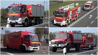 [GROSSBRAND IN NEUSS] Werkfeuerwehren, LANUV und Co auf Einsatzfahrt