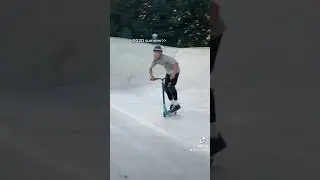 crazy stunt on pro scooter #scooter