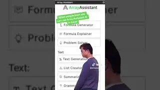 Is like an AI assistant for Excel! 