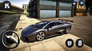 Lamborghini Car Simulator Driving School 2025 | Parking, City Drive & Test Gameplay | Android Game