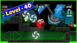 Red Roller Bounce Ball 1 Level 40 || Chandra gameplay