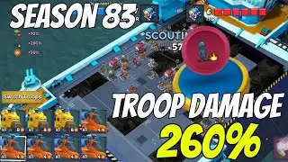 Boom Beach Warships Season 83 [ ??? Troop Damage 260% ??? Rocket Choppa Attacks]