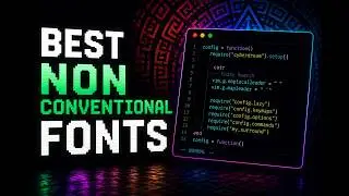 Best fonts for coding demonstrations (retro, hacker, aesthetic, fonts)