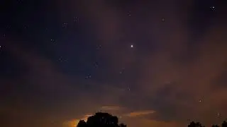 Night sky time lapse  stars and clouds FREE STOCK VIDEO