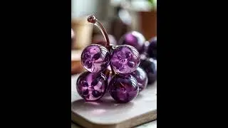 Extra relaxing glass fruit cutting ASMR | AI satisfying video #satisfying #asmr #cutting