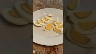 Cutting Hard Boiled Eggs 🥚 #trending #viral #asmr #shorts
