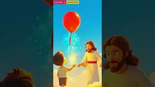 Jesus and the Lost Balloon 🎈✨#Jesus #Faith #Hope #Pixar3D #Shorts #Viral