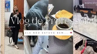 Vlog de Professora +  Maylon 🐶 adoeceu | Alertas, cuidados e desabafos
