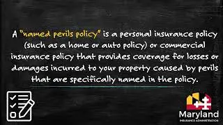named perils policy