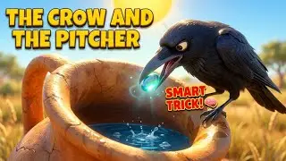 The Crow and the Pitcher | Aesop's Fable | Moral Story for Kids