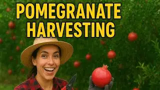 🌿 Unbelievable Pomegranate Harvesting Process 🍎 | Most Satisfying Fruit Picking Video Ever! 😱✨
