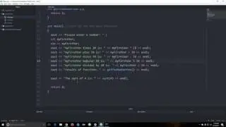 Functions in C++