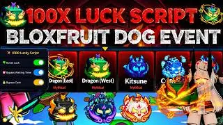 😈Dog event Blox Fruits 100X Luck🍀real fixed Script for dragon fruit 2026 Safe, Keyless
