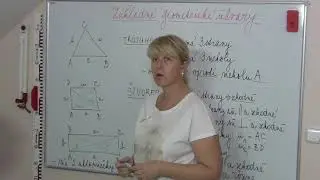 Matematika - geometria - trojuholník, štvorec, obdĺžnik.