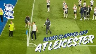 BLUES BEATEN AT LEICESTER: Players clapped by fans after disappointing night
