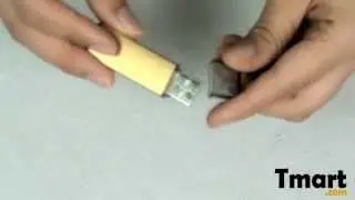 18.98 16GB Rectangle Shaped USB Flash Drive Yellow-C02557