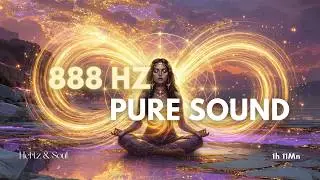 888 Hz Pure Frequency | I Deserve & I Receive | Abundance Flow