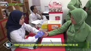 Persit KCK Cabang XVII Kodim 0607/Kota Sukabumi Gelar Donor Darah Peringati HUT ke-80.