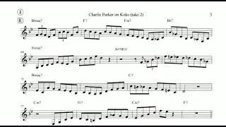 Charlie Parker - Koko ׂׂׂׂׂׂׂׂׂׂׂׂׂ(transcription)