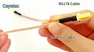 Ceyetec # sma cable Rg178 Sma Female to 4* ipex  Cable   