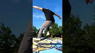 Switch 360 Ollie in the Bank - Wu Reng Style with Smooth Suhl Nord Skatepark Vibes #shorts #skate