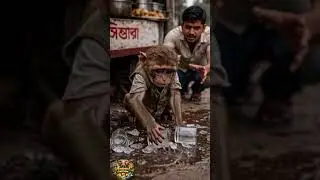 poor monkey 🐵 crying 😭😭 #animalstory #monkey #emotional #emotionalstory #poor #monky #crying #viral