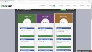 How to earn money by sitecoin ads jobs