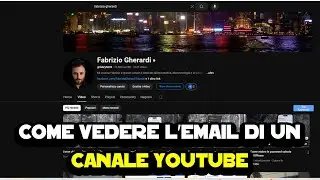 Come vedere l'email di un canale YouTube
