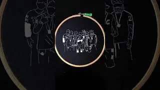 #bts 10th anniversary special #embroidery #art #shorts #short