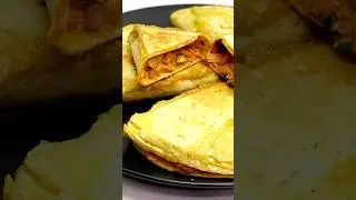 Benderiki from pita bread with chicken