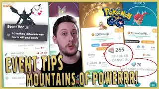 EVENT TIPS & TRICKS FOR *MOUNTAINS OF POWER* IN POK&Eacute;MON GO! BUDDY HEARTS, CANDY XL, FREE MEGA ENERGY