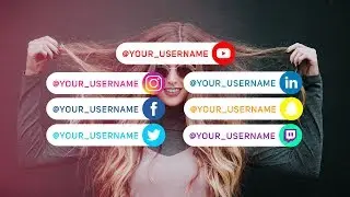 How To Create Social Media Lower Thirds In After Effects - After Effects Tutorial - FREE TEMPLATE