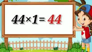 Learn Table of 44 | 44&times;1=44 Multiplication | पहाड़ा ४४ का | Tables of 44 | 44 का पहाड़ा | ku ku tv