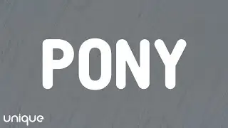 Ginuwine - Pony (Lyrics)