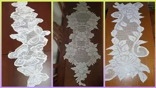 Elegant Crochet table runner ideas #crochet #handmade #trending 