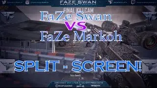 FaZe Swan: Private Match Wars #20 vs FaZe Marko - SPLIT SCREEN!