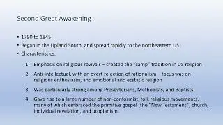 Second Great Awakening Pt. II