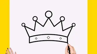 How to Draw a Crown | Easy (Step-by-Step) KING CROWN Drawing Tutorial