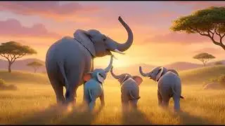 🐘 Elephant Facts for Kids | Fun & Cute 3D Animation 🐘
