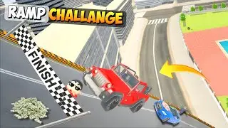 Ramp Challenge!🆚 Character Car 🚗 💥In Indian Theft Auto || who is can Complete This?🔥