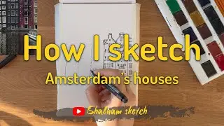 [4K] Unboxing my new sketchbook | How I start to sketch in real-time | ASMR