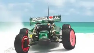 Yokomo Masami Super Dog Fighter YZ 870C on the beach #yokomo #rc