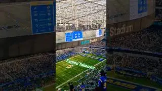 Eagles fans take over Rams Stadium