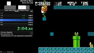 Super Mario Bros. Two Players Hack Any% in 5:35